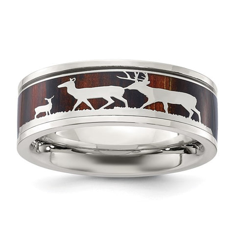 Precious Metal (No Stones) Wedding Bands  -  Men'