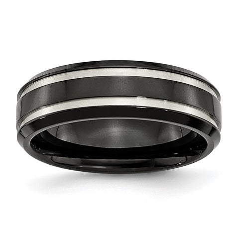 Precious Metal (No Stones) Wedding Bands  -  Men'