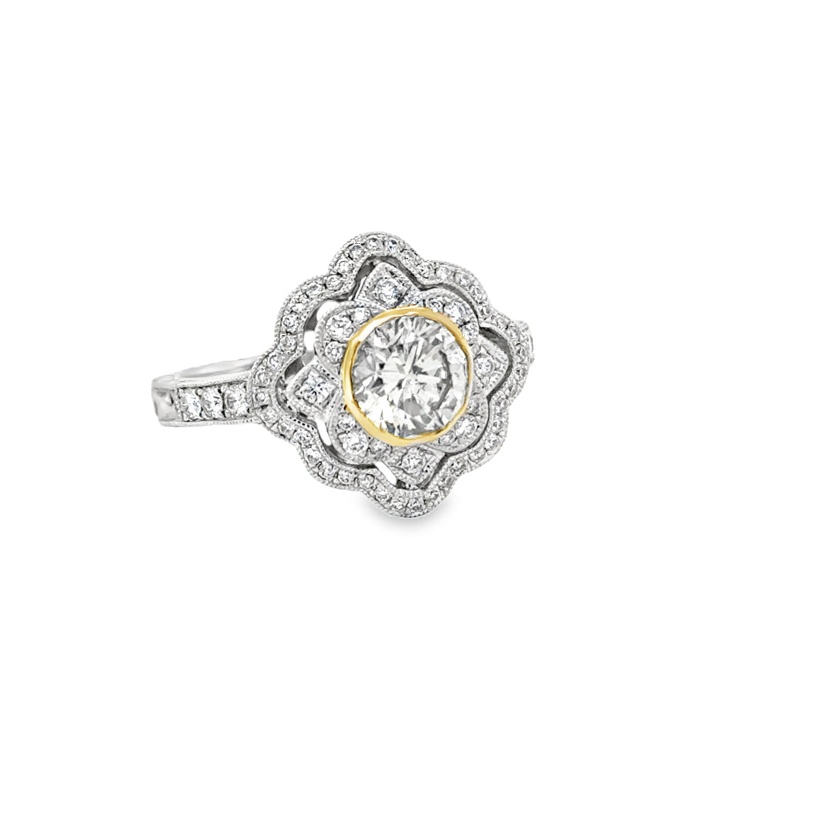 Round Cut Custom Diamond Ring by Infinger's Jewelry